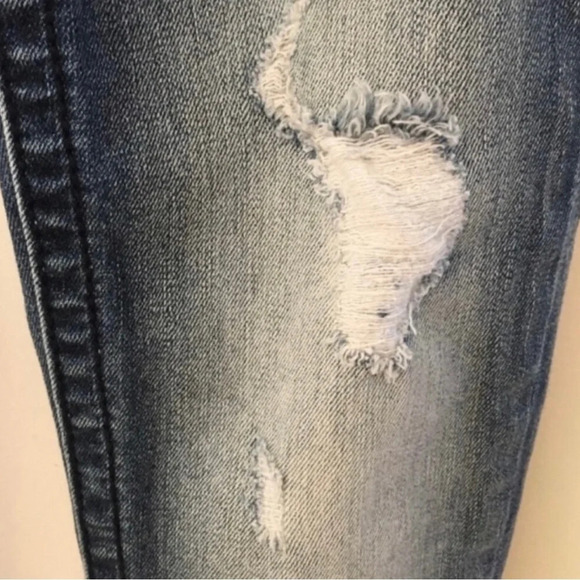 LAST CALL Miss Me Signature Ankle Skinny Jeans Women’s Size 26 Blue Embroidered - Picture 7 of 14